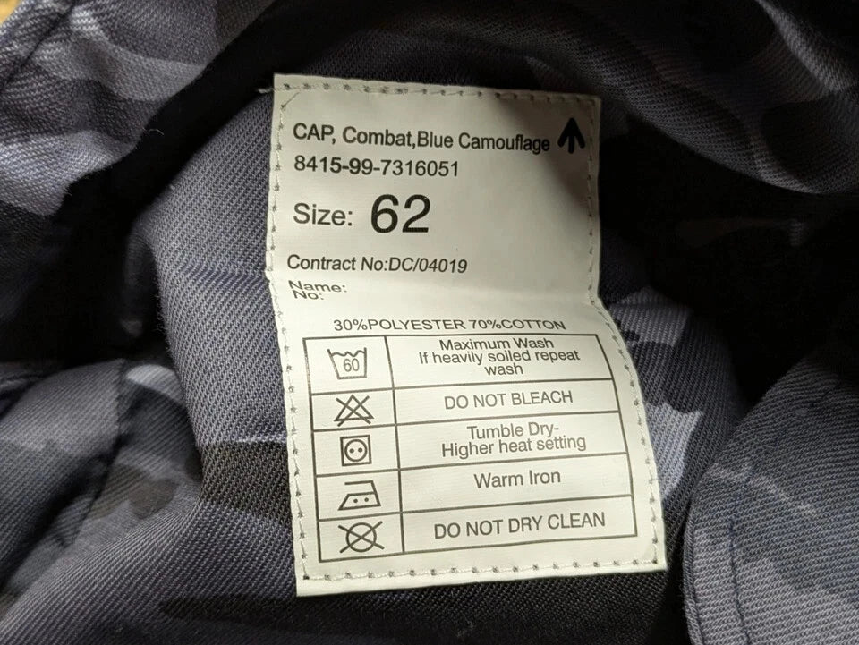 British Army OPFOR Blue DPM Camo Combat Cap - NEW