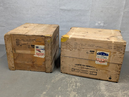 US Army Military M6 Tool Box Wooden Packing Crate - Dated 1955