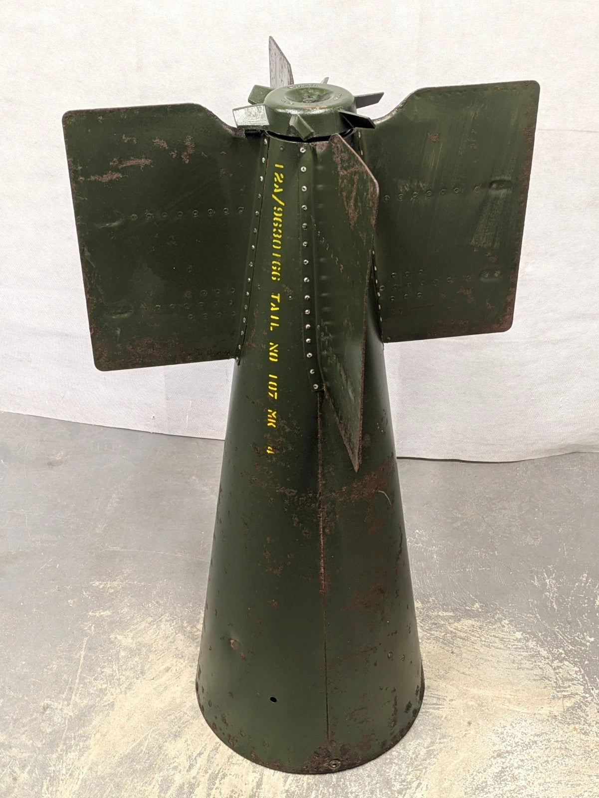 RAF Bomb Tail Fin No. 107 MK4 1000lb Medium Capacity - Dated 1965