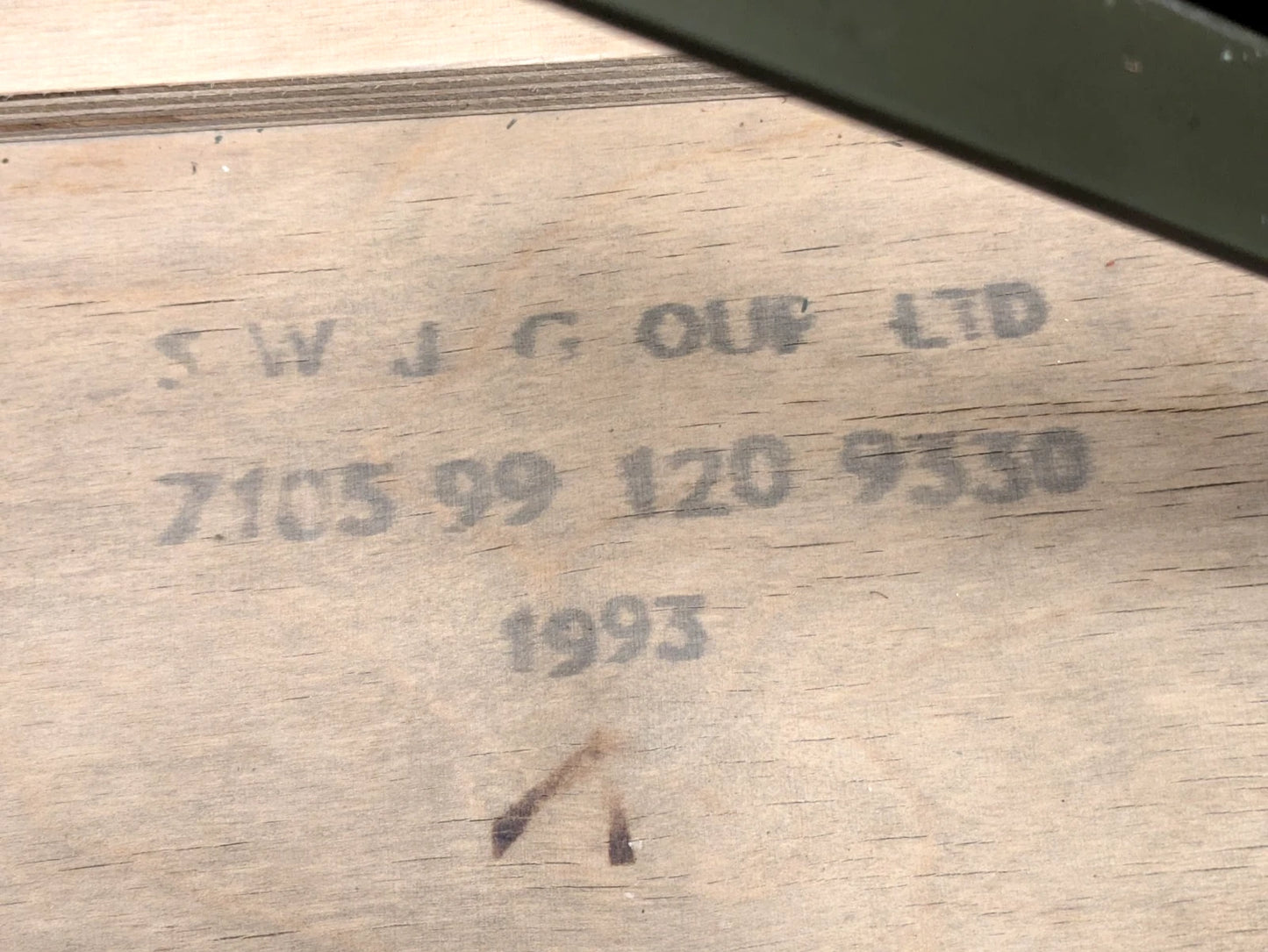 British Army Lightweight Wooden Folding Field Table