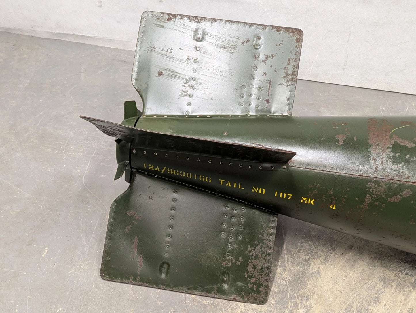 RAF Bomb Tail Fin No. 107 MK4 1000lb Medium Capacity - Dated 1965