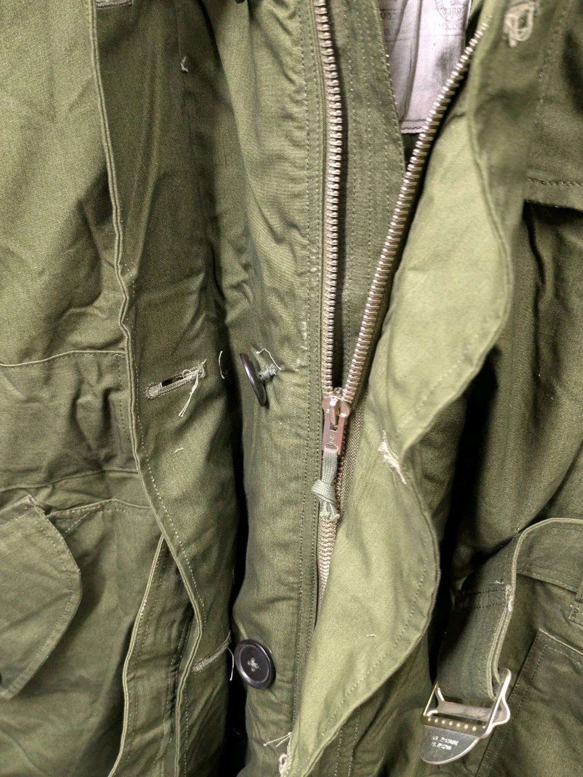 British Army 1951 Pattern Green Ventile Parka Jacket Coat - Size 8