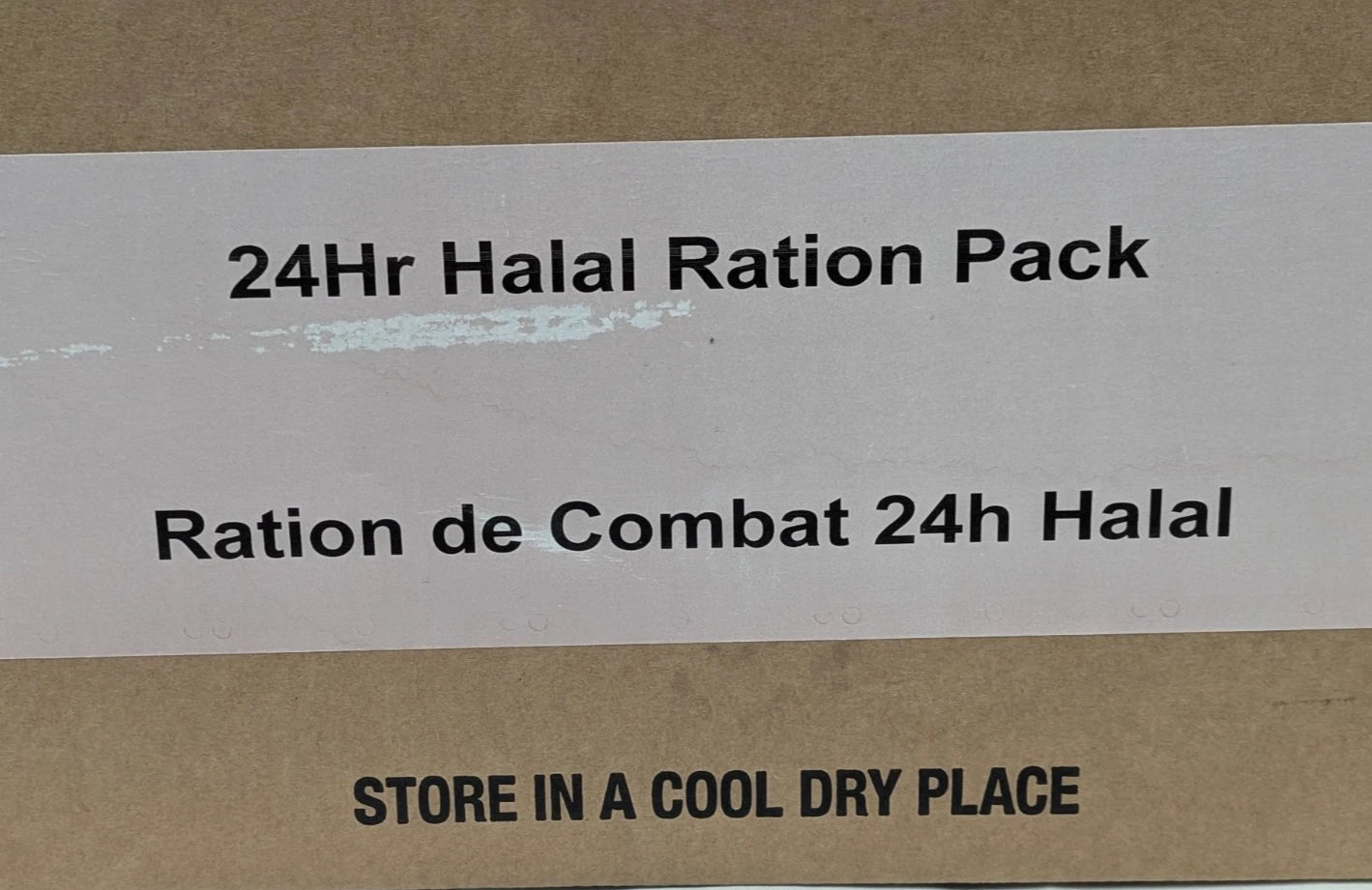 British Army MRE 10 x 24 Hour HALAL Ration Packs Menu 1-10 - Packed 2025