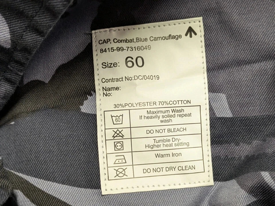 British Army OPFOR Blue DPM Camo Combat Cap - NEW