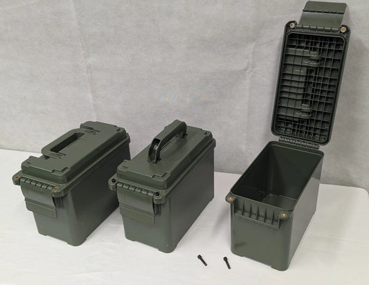 Swiss Army Plastic Ammo Tin Ammunition Box Can Green