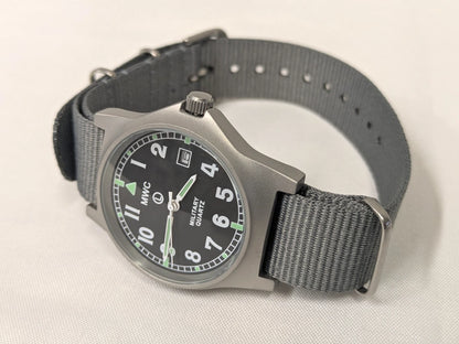 MWC G10LM 50M Date Window 2025 Military Watch Army Grey Strap