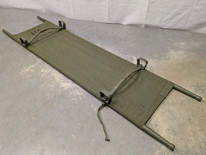 US Army Heavy Duty Folding Wooden Stretcher