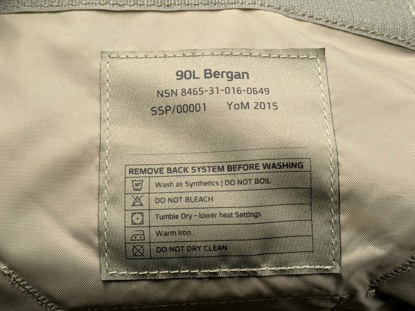 British Army MTP Camo Virtus 100L Bergen Rucksack with Side Pockets