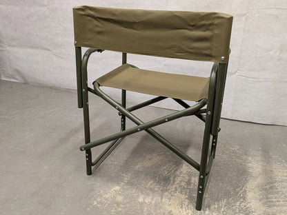 British Army Folding Canvas Recreational Directors Field Chair - NEW