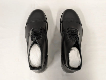 John Land Black Leather Ammo Parade Drill Boots