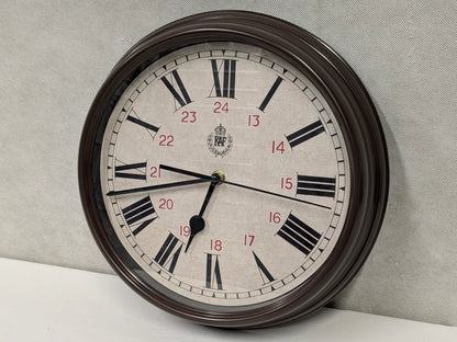 MWC RAF 1943 Pattern Replica 12/24 Hour Wall Clock 12"