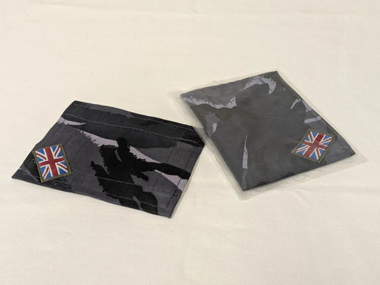 British Army OPFOR Blue DPM Camo VeIcro Blanking Patch Union Jack Badge