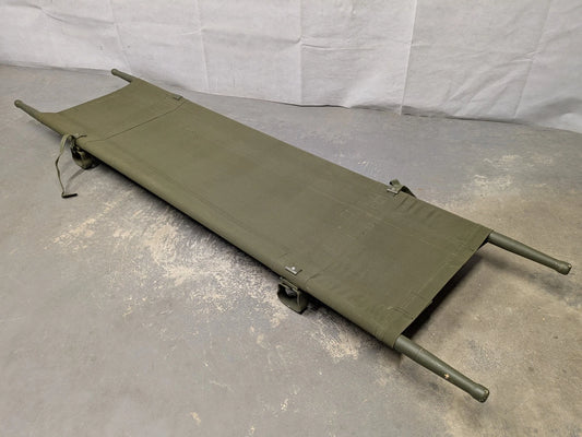 US Army Heavy Duty Folding Wooden Stretcher