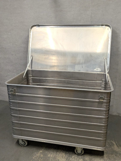 Zarges 40635 Transport Trolley on Wheels Lockable Aluminium Storage Case Box