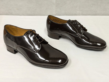 Ladies Brown Leather Gibson Dress Uniform Parade Shoes