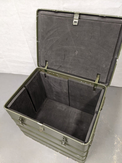 Polyforms Ltd Vintage Single Lid Aluminium Transport Flight Storage Case Box