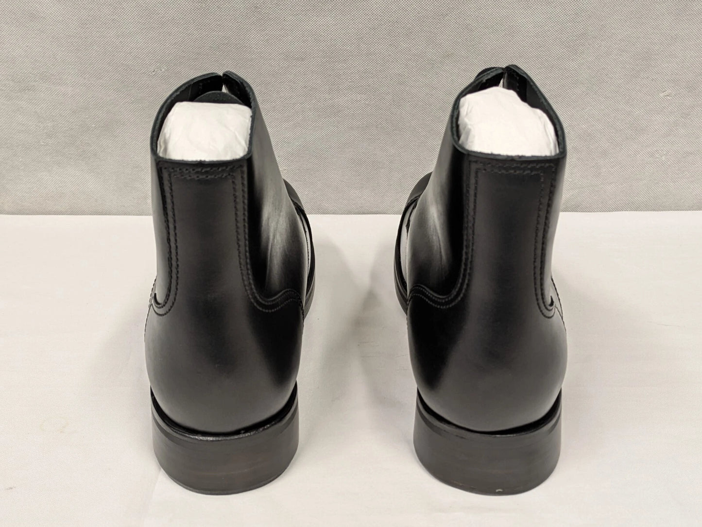 John Land Black Leather Ammo Parade Drill Boots
