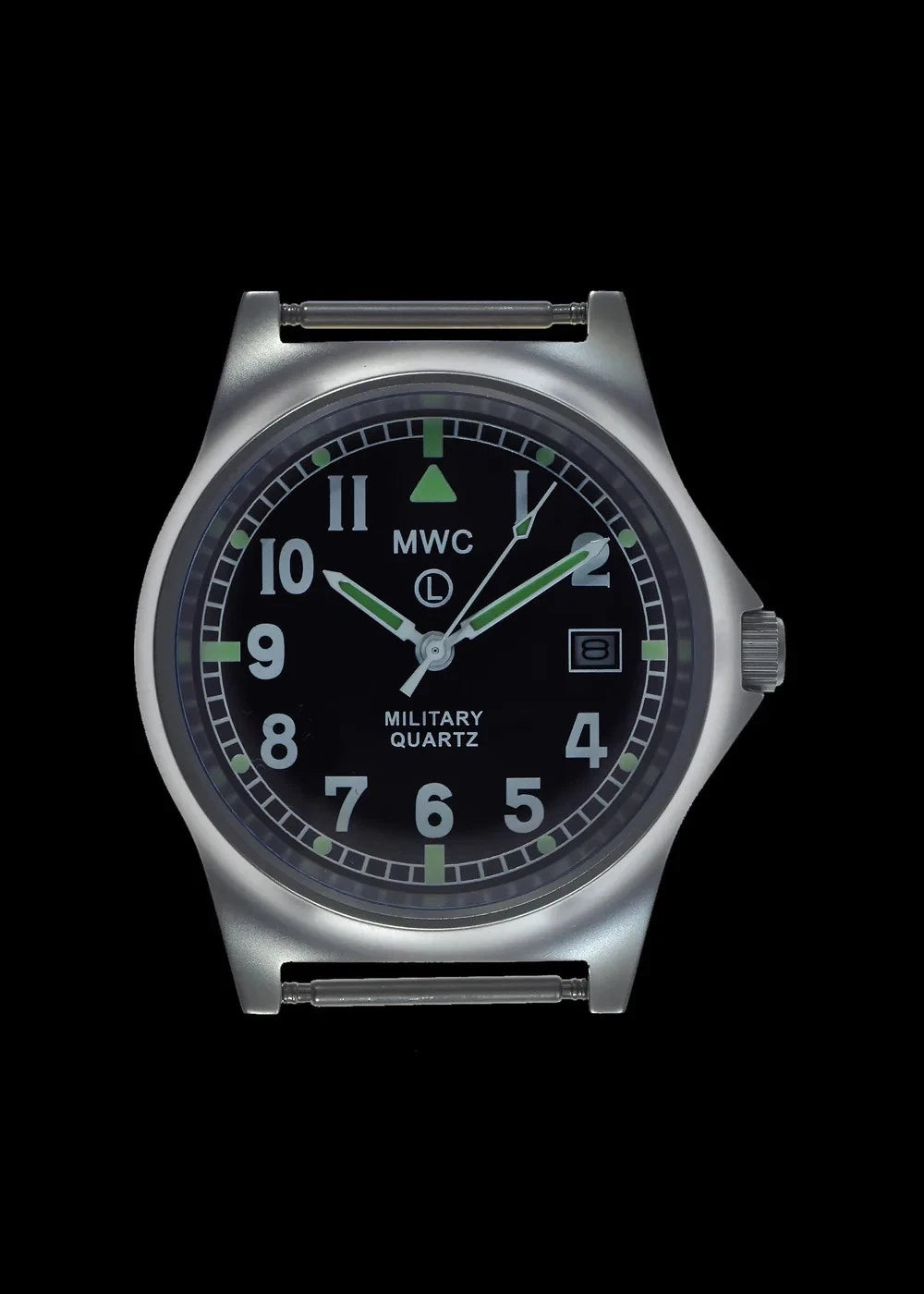 MWC G10LM 50M Date Window 2025 Military Watch Army Grey Strap