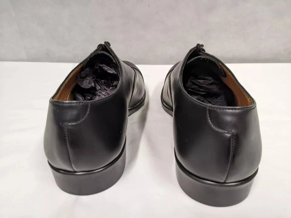 RAF Black Leather Dress Uniform Parade Shoes with Toe Cap