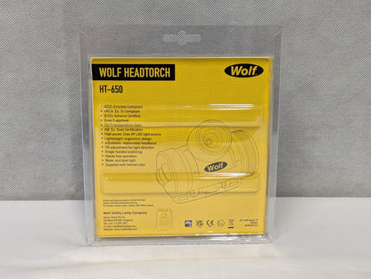 Wolf Safety ATEX LED Headtorch HT-650 Zone 0