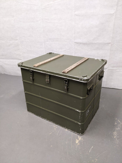 Polyforms Ltd Vintage Single Lid Aluminium Transport Flight Storage Case Box