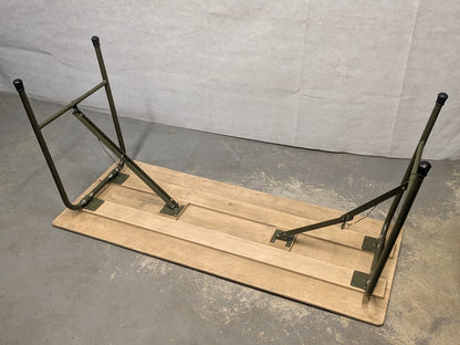 British Army Lightweight Wooden Folding Field Table