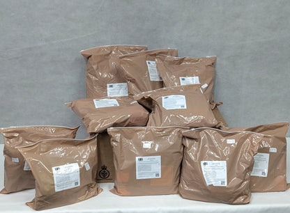 British Army MRE 10 x 24 Hour HALAL Ration Packs Menu 1-10 - Packed 2025