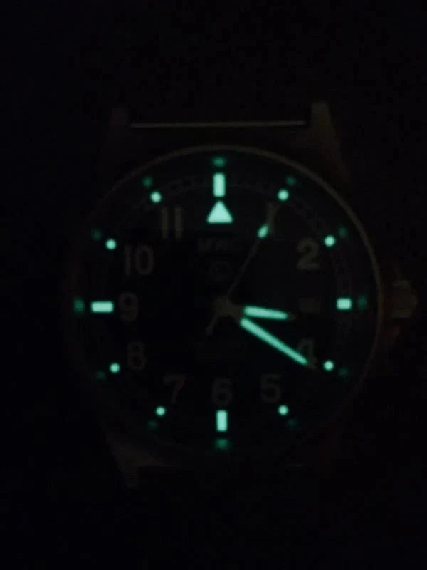 MWC G10LM 50M Date Window 2025 Military Watch Army Grey Strap