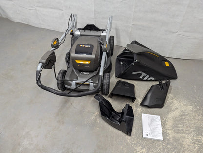 Stiga Twinclip 950 SQ AE 48V Cordless 4-in-1 Battery Powered Lawn Mower 48cm