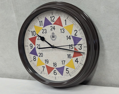 MWC RAF 1940 Battle of Britain Replica Sector 12/24 Hour Wall Clock 12"