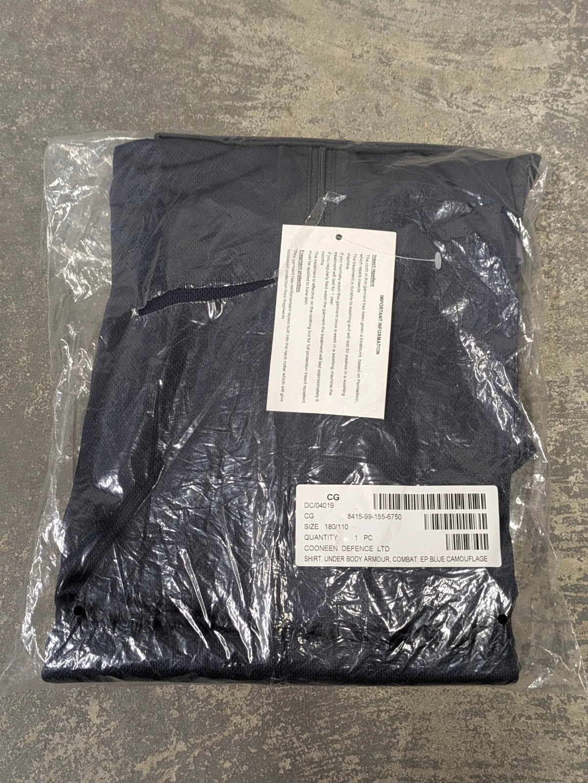 British Army OPFOR Blue DPM Camo UBAC Under Body Armour Combat Shirt - NEW