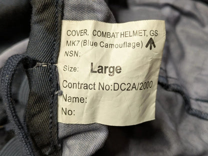 British Army OPFOR Blue DPM Camo MK7 Combat Helmet Cover