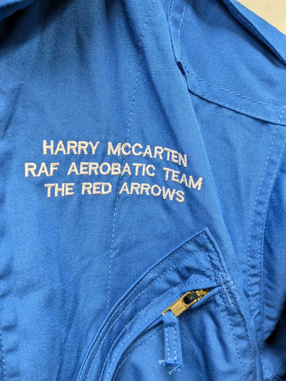 RAF Red Arrows Aerobatic Team Fire Resistant Aircrew Coveralls Blue