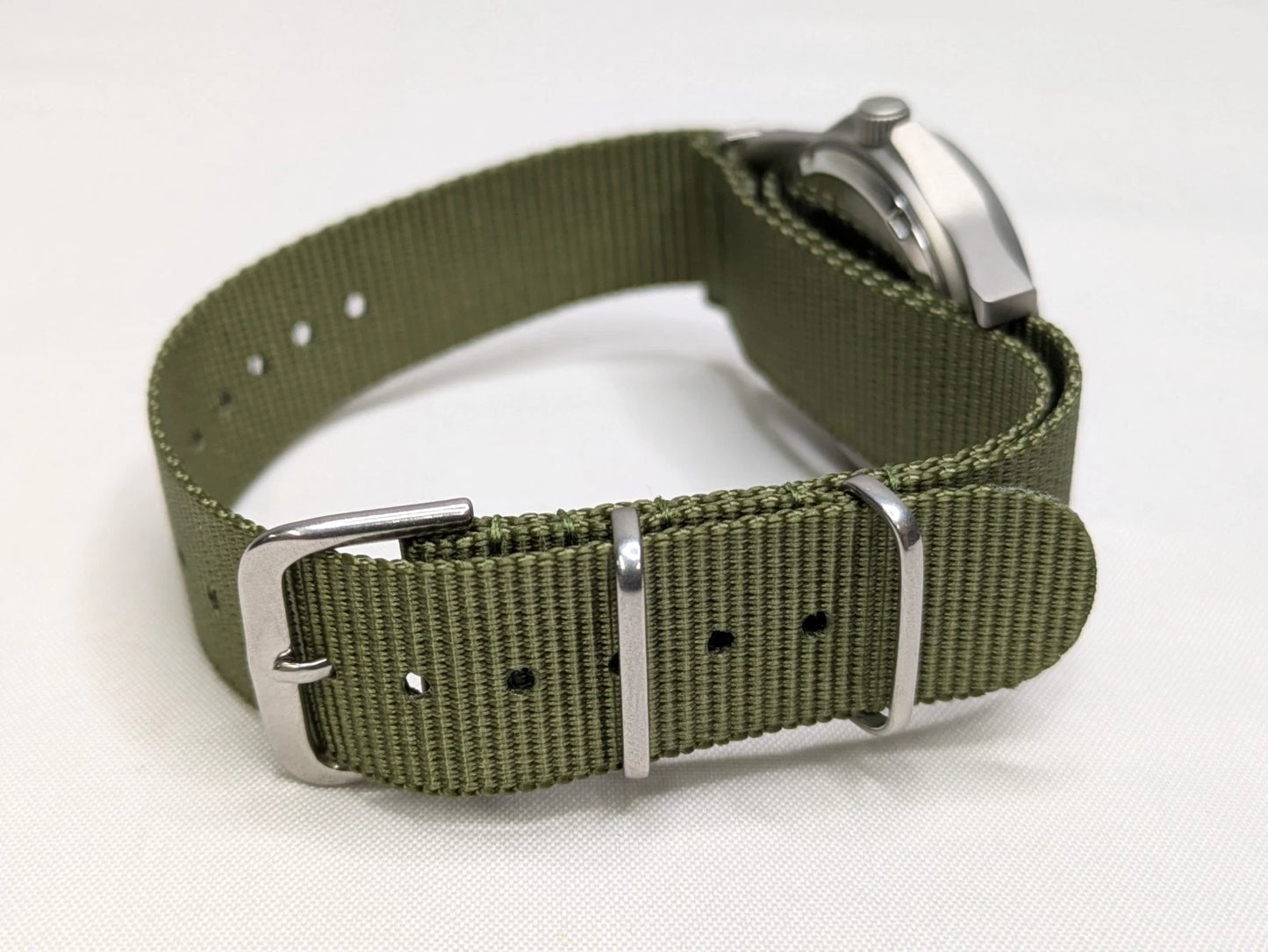 MWC G10LM 50M Date Window 2025 Military Watch Army Green Strap