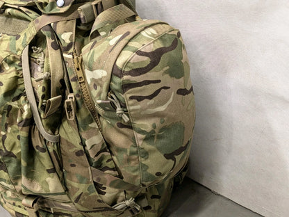 British Army MTP Camo Virtus 100L Bergen Rucksack with Side Pockets