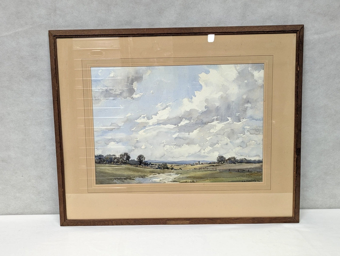 Original Watercolour Painting English Landscape John Christopher Temple Willis