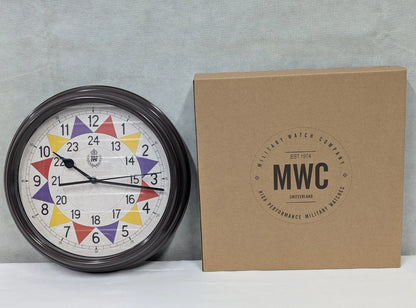 MWC RAF 1940 Battle of Britain Replica Sector 12/24 Hour Wall Clock 12"