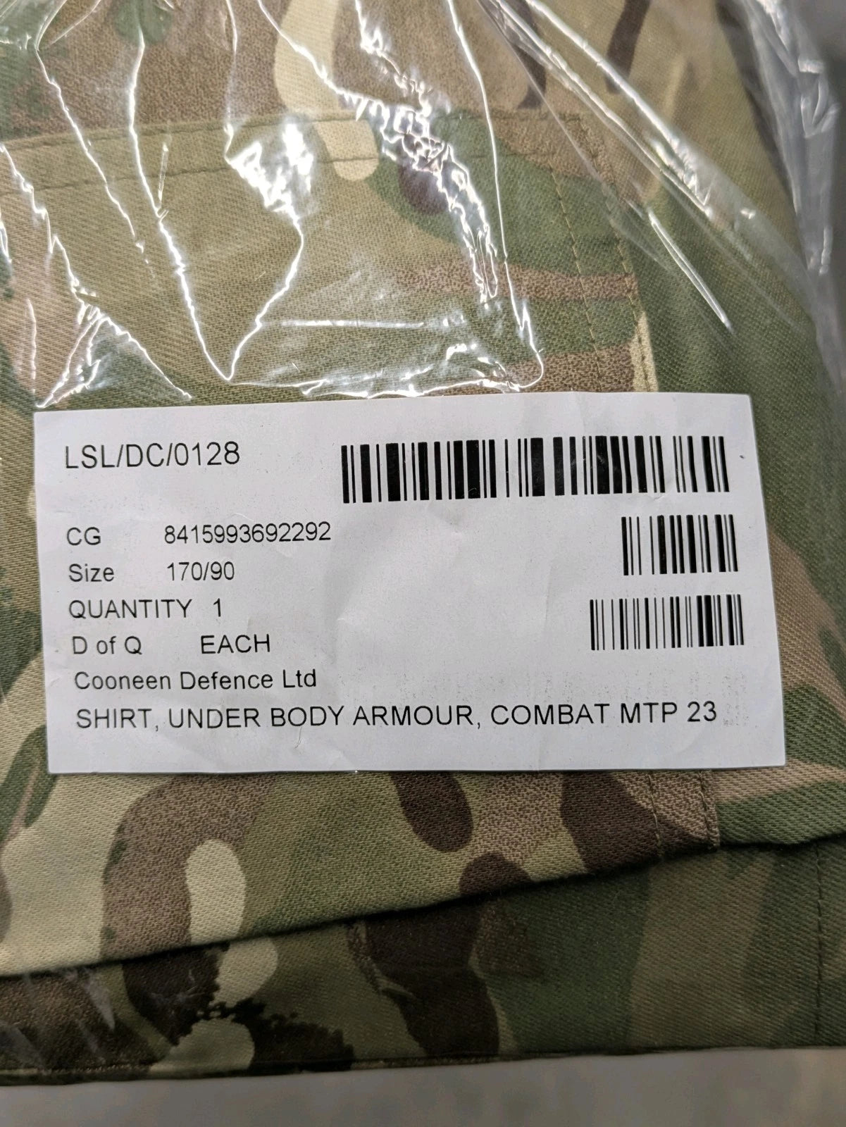 MTP 23 UBAC Under Body Armour Combat Shirt