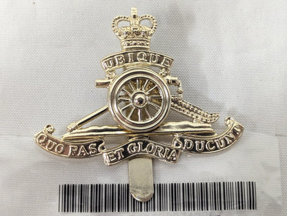 Royal Artillery Queens Crown Cap Badge - Small