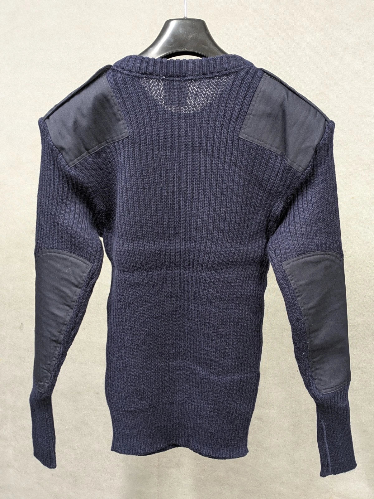 Royal Navy Blue Wool Commando Round Neck Jumper - NEW