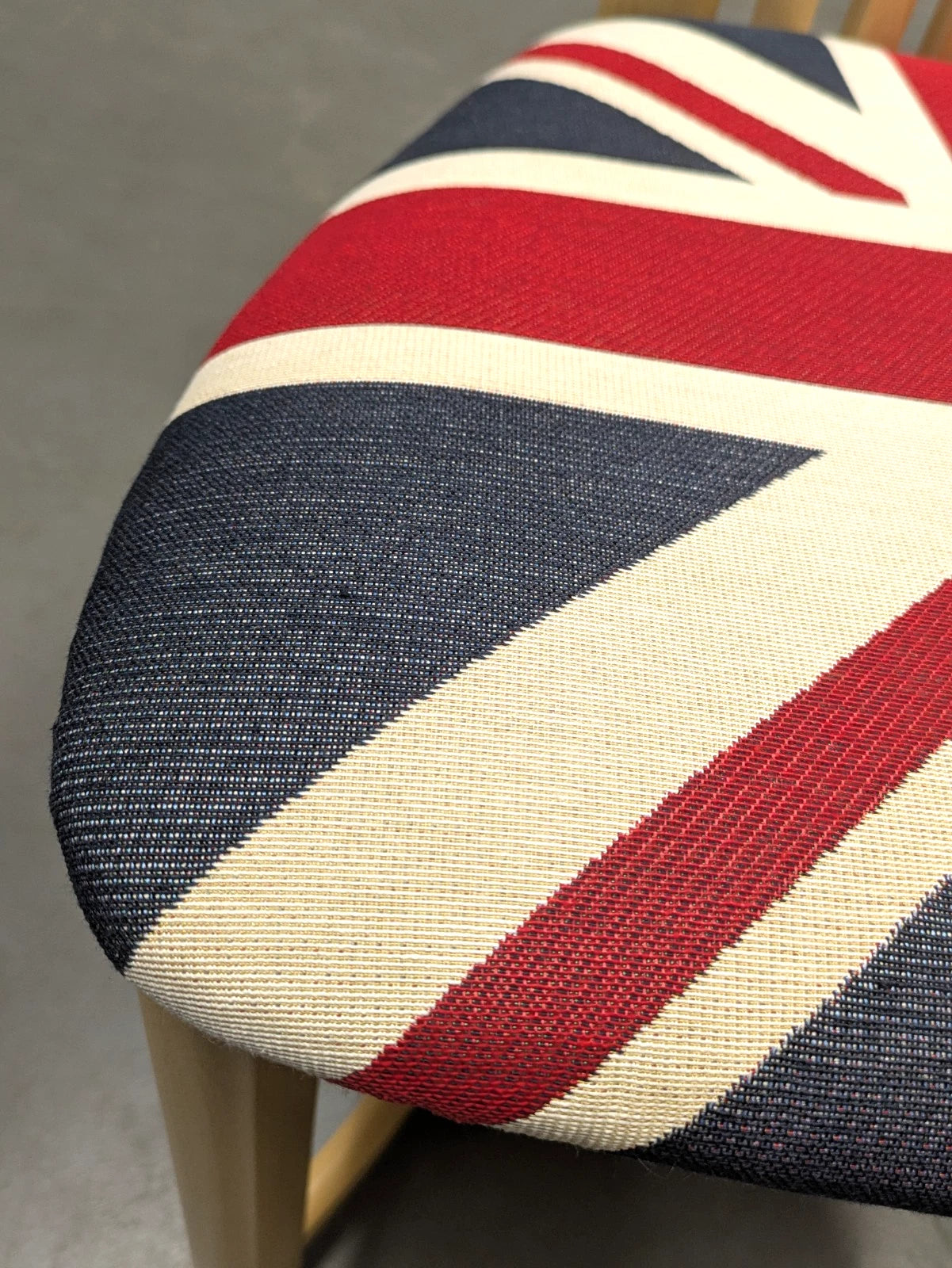 Set of 6 Actona Danish High Back Wooden Dining Chairs Union Jack c.1980/90's