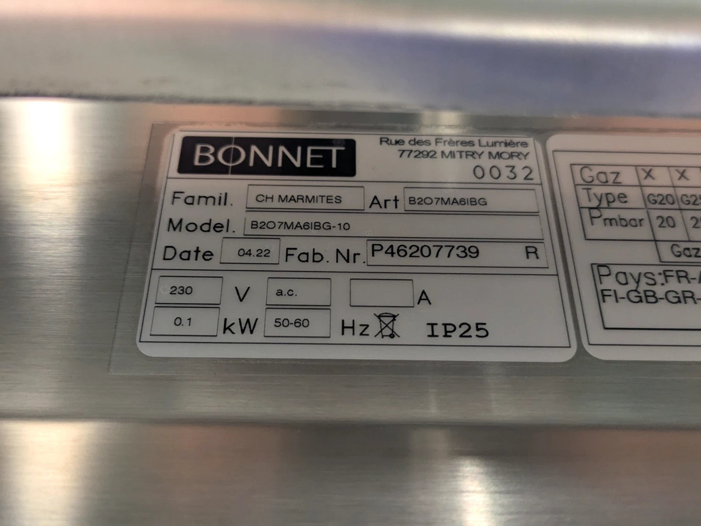 Hobart Bonnet Optimum 700 Series 60ltr Boiling Kettle Commercial Catering