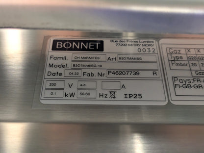 Hobart Bonnet Optimum 700 Series 60ltr Boiling Kettle Commercial Catering