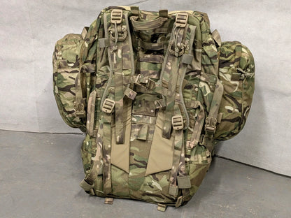 British Army MTP Camo Virtus 100L Bergen Rucksack with Side Pockets