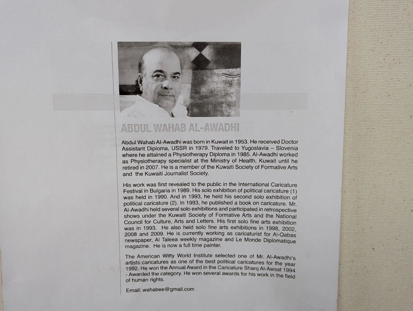 Large Abstract Acrylic Painting on Canvas Abdulwahab Al-Awadhi Kuwait Original