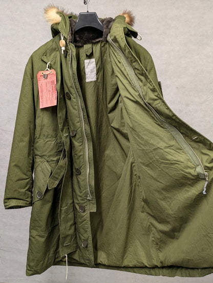 British Army 1951 Pattern Green Ventile Parka Jacket Coat Sealed Pattern - Size 7