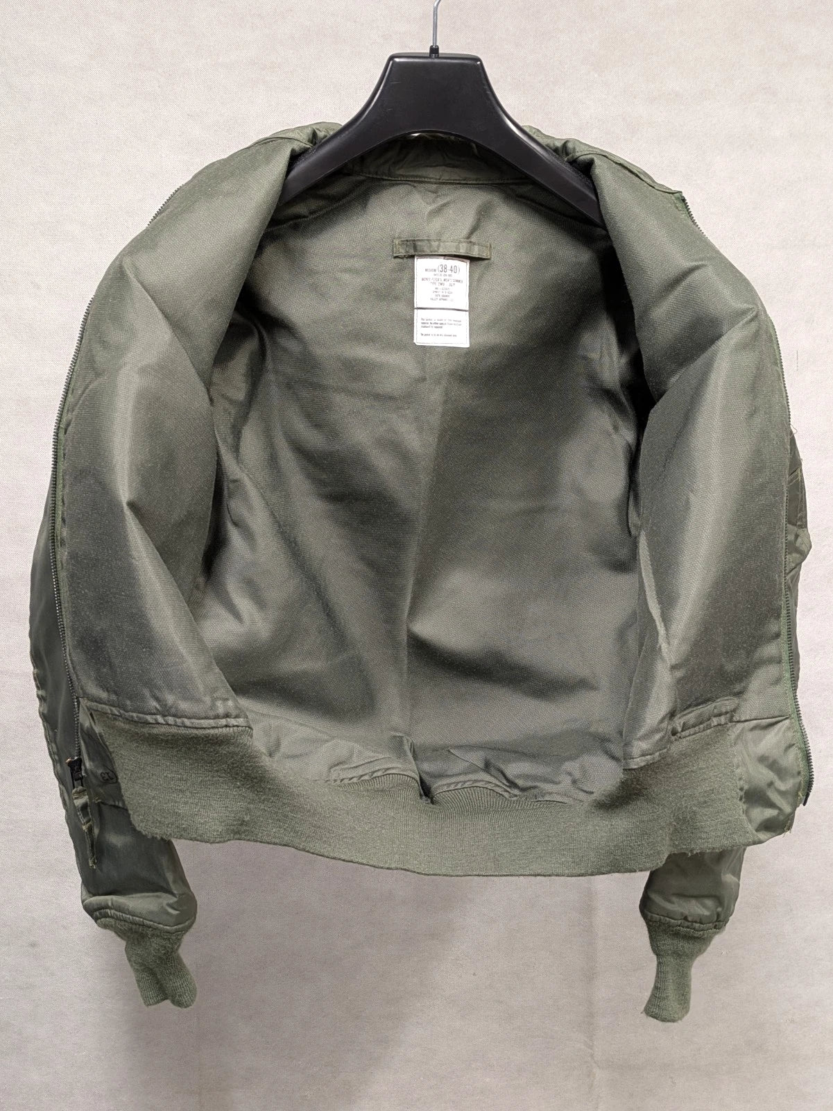 US Airforce CWU 36/P Summer Flight Flyers Bomber Jacket Size Medium