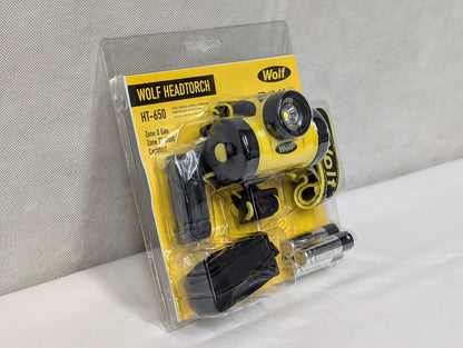 Wolf Safety ATEX LED Headtorch HT-650 Zone 0