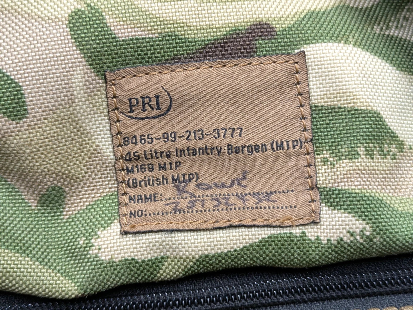 British Army MTP Camo Infantry Daysack 45L Bergen Rucksack
