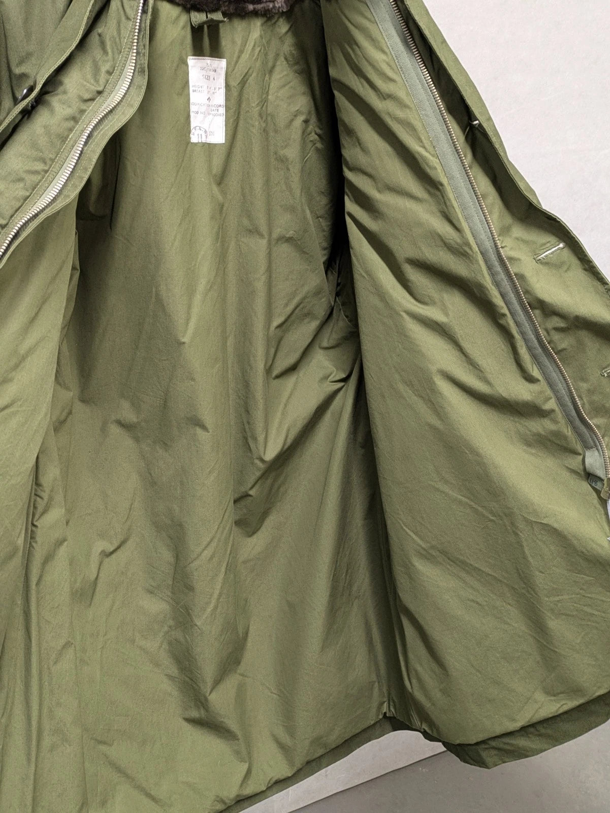 British Army 1951 Pattern Green Ventile Parka Jacket Coat - Size 4